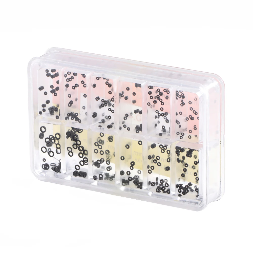 غسالة مطاطية صغيرة مقاومة للماء ، جزء أختام تاج الساعة ، أدوات إصلاح الساعات ، إكسسوارات الساعات ، حلقة دائرية ، مقاس 12 نوعًا ، جديد