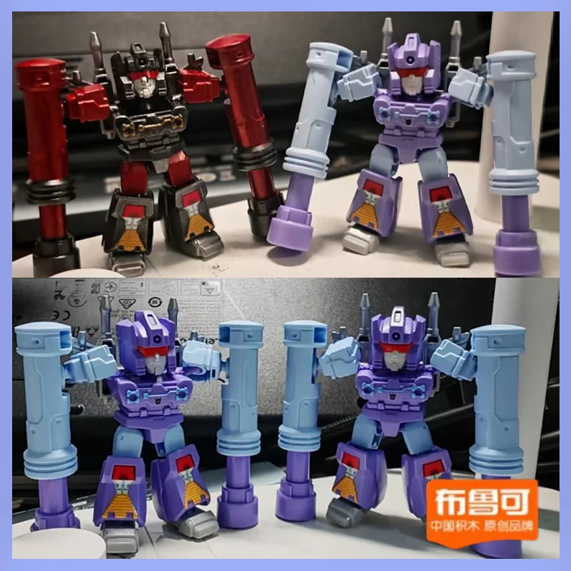Transformadores defender versão vol.4 original blokees caixa cega megatron brinquedos caixa misteriosa montagem modelo kit figura de ação presentes