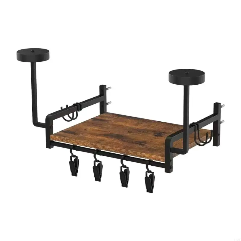 Multi Functional Wall Mounted Helmets Holder for Helmets Hats Scarves and Accessories Storage Solution