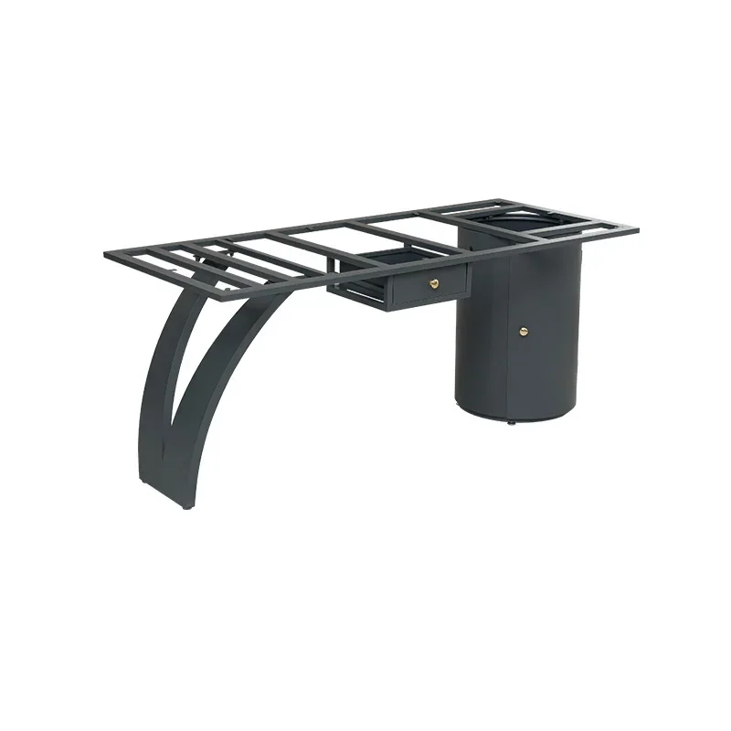 Light luxury tea table feet, rock slab bracket, luxury stone tea table legs, marble wrought iron metal base