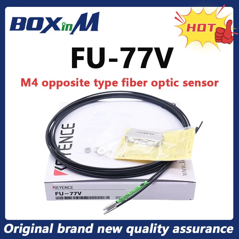 New original KEYENCE FU-77V M4 opposite type fiber optic sensor