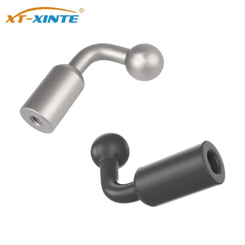 سبائك الألومنيوم 17 مللي متر الكرة رئيس محول إلى 1/4 ثقب المسمار جبل محول حامل حامل ل ترايبود Selfie قبضة الهاتف اللوحي دعم