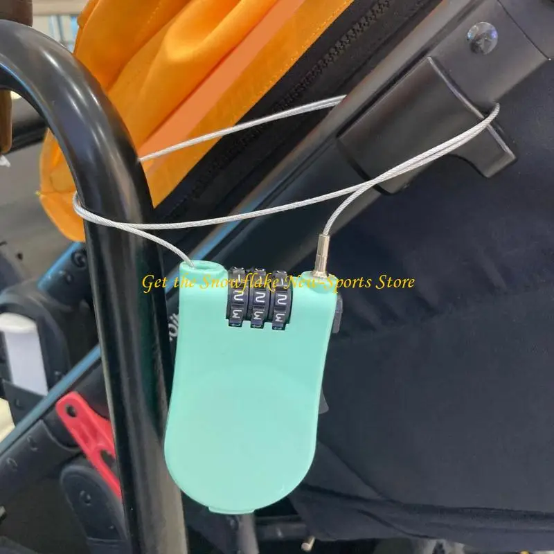 

E56D High Security Retractable Cable Combination Lock for Snowboards Scooters