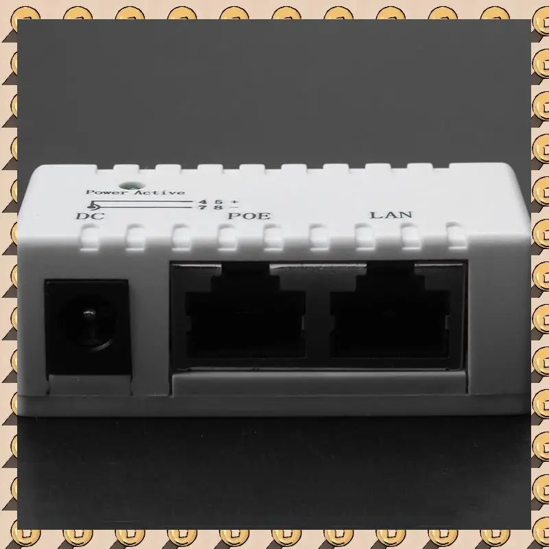 A003 6X Poe Splitter Poe Injector Rj45 DC 5.5Mm X 2.1Mm Input Passive Splitter Adapter Connector For Ip Network Camera(White)