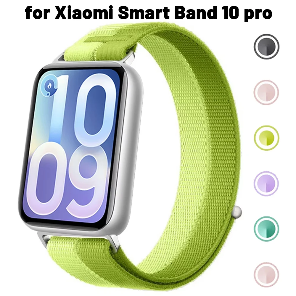 Nylon-Schlaufenarmband für Xiaomi Smart Band 10 Pro 9 Pro 8Pro Sportarmband Correa für Redmi Watch 6 5 4 Atmungsaktiver Gürtel Zubehör