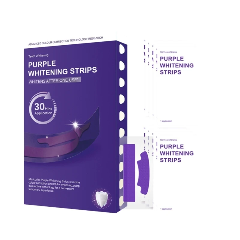 

Enamel Whitener Strips Safe For Sensitive Gums Scent Of Flowers And Quick Visible Results T4MB