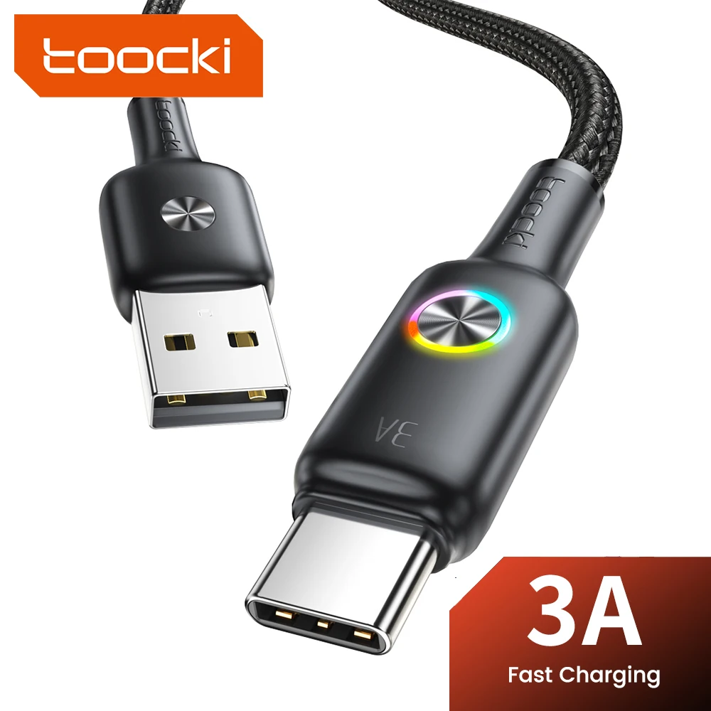 Toocki-携帯電話充電器,携帯電話用USBタイプCケーブル,急速充電ケーブル,データコード,Xiaomi 11, 12,pco f3,Realme, Huawei,oneplus,3a