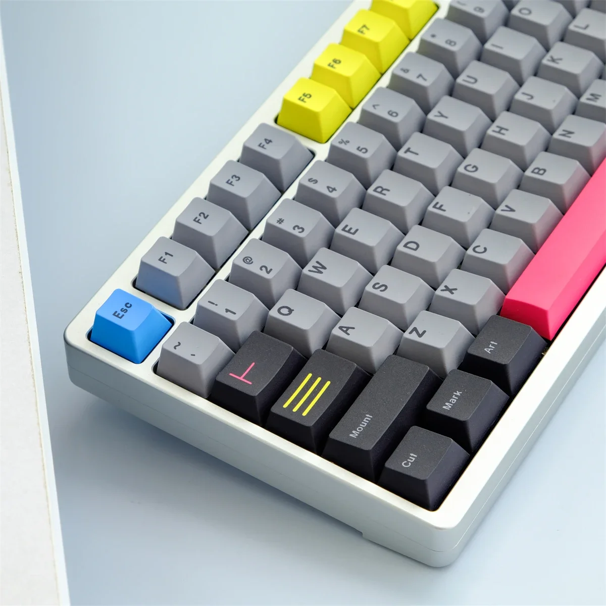 

KBCaps 129 клавиш PBT Материал GMK Prepress Вишневый профиль краситель сублимационные колпачки для MX Переключатель игровая механическая клавиатура