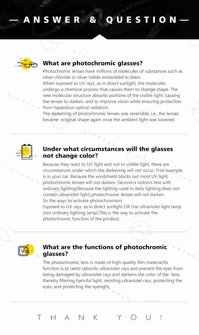 Marke Hohe Qualität Platz Chameleon Sonnenbrille Photochrome Polarisierte Männer Gläser Steampunk Frauen Fahren Nachtsicht Brille – Detail 3