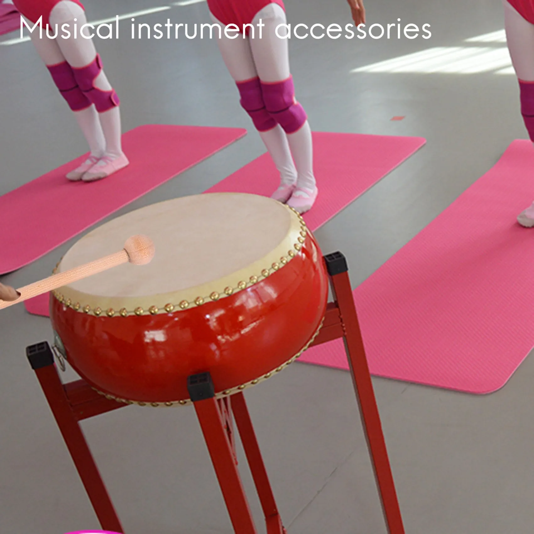 TUUR 2-paar houten hamers percussiestokken voor energiegong, xylofoon, houten blok, klokkenspel en bellen