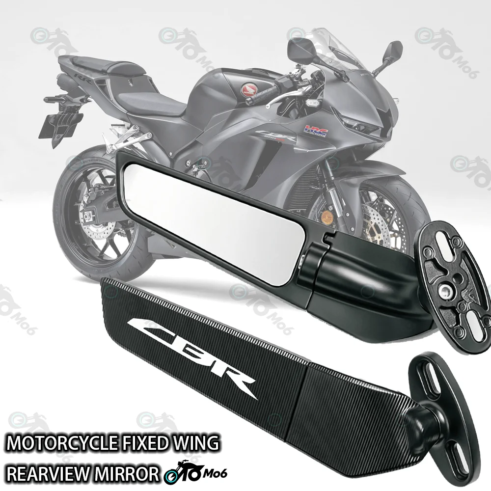 FOR CBR1000RR CBR600RR CBR 250R 300R 400RR 500R Motorcycle Mirror Modified Wind Wing Adjustable Rotating Rearview Mirror