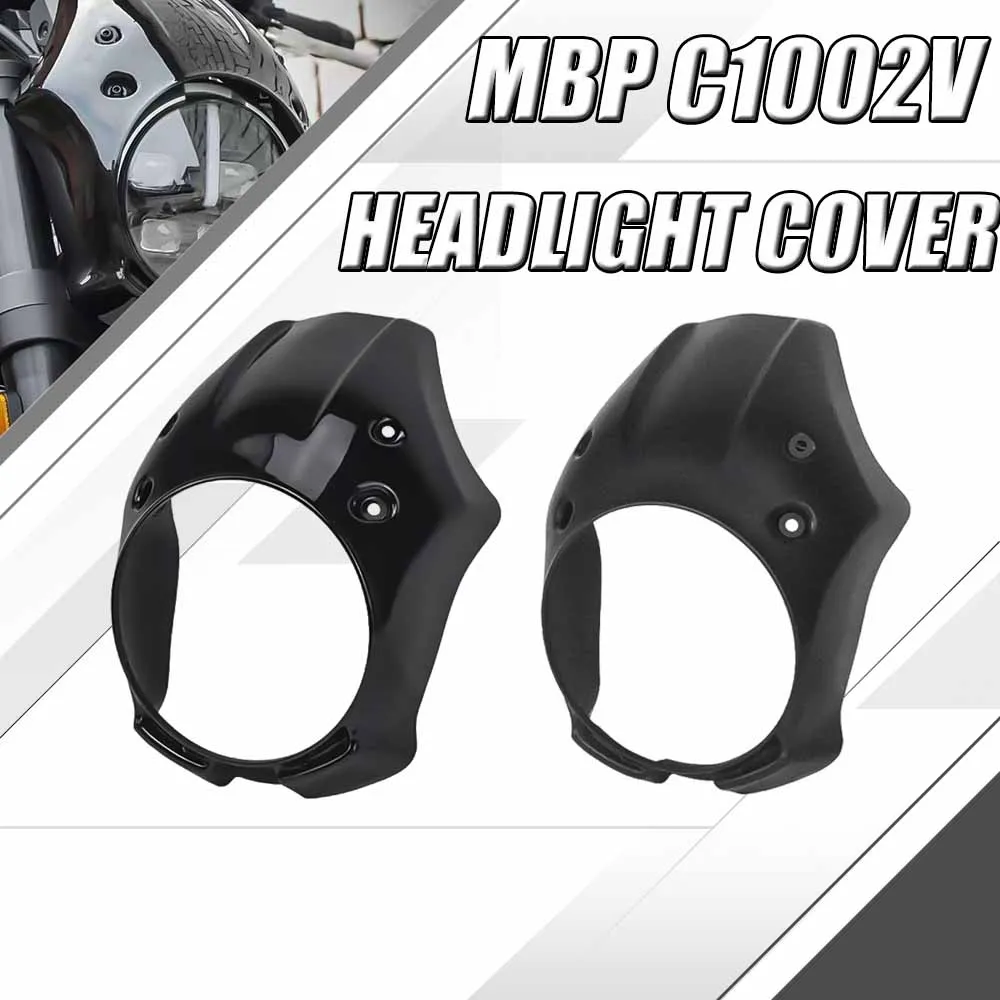 

New For MBP C1002V C 1002V Headlight Decorative Cover Front Windshield Retro Decoration Headlight Pig Head Cover FIT MBP C1002V