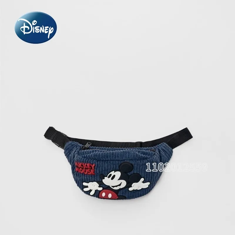 Disney Mickey New Children\'s Waist Bag Luxury Brand Original Fashion Children\'s Mini Waist Bag 3D Cartoon Children\'s Bag