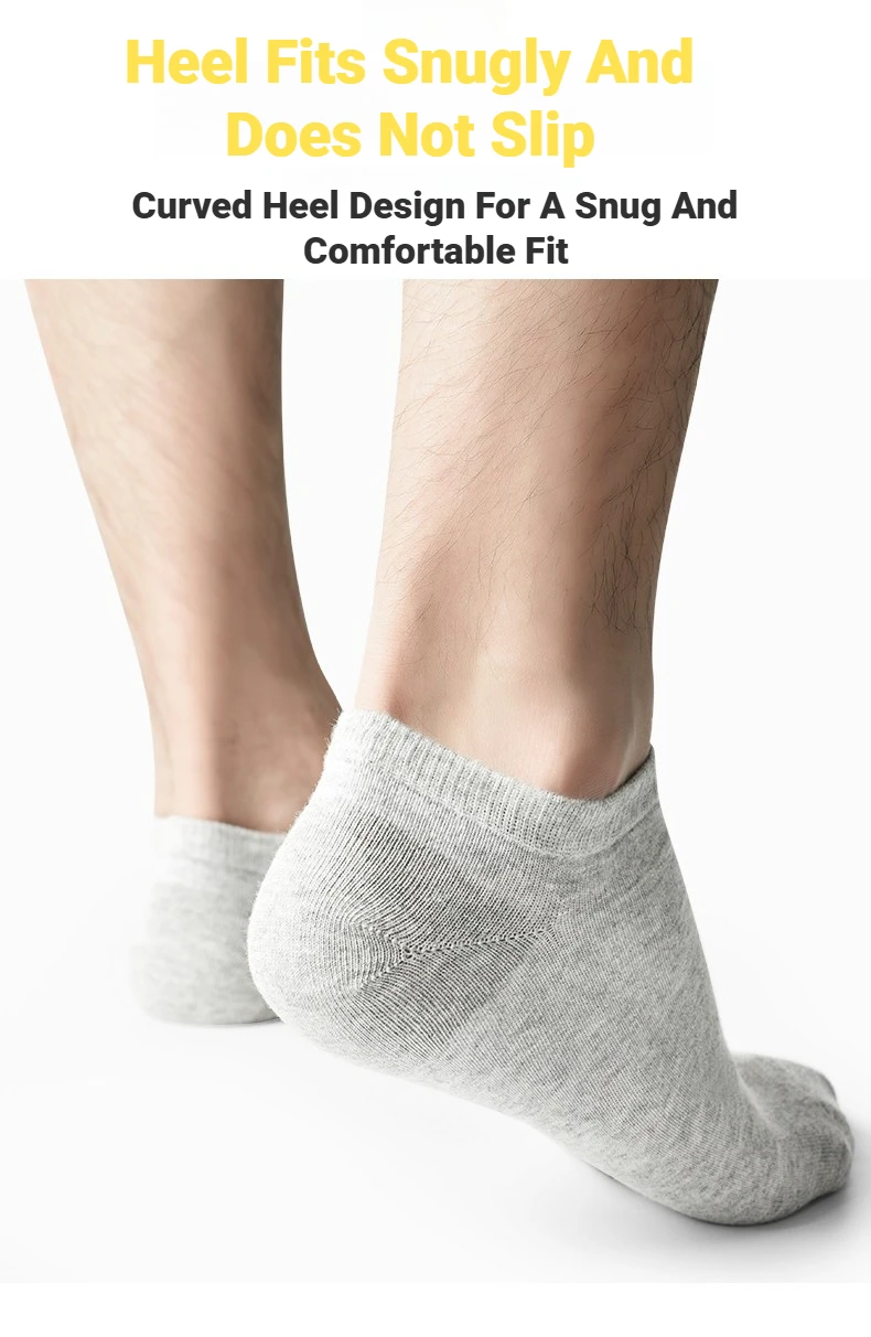 Herren-Bootssocken, die kaum sichtbar sind, dünne, atmungsaktive Socken für den Sommer, hochwertige, schwarze, kurze Socken für Studenten, ideal für den täglichen Gebrauch. – Detail 5