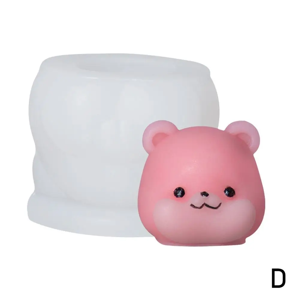 3D 귀여운 우유 푸딩 실리콘 젤리 금형, 무스 금형, DIY 동물 주방 베이킹 젤리 도구, 푸딩 케이크 디저트 U0l0