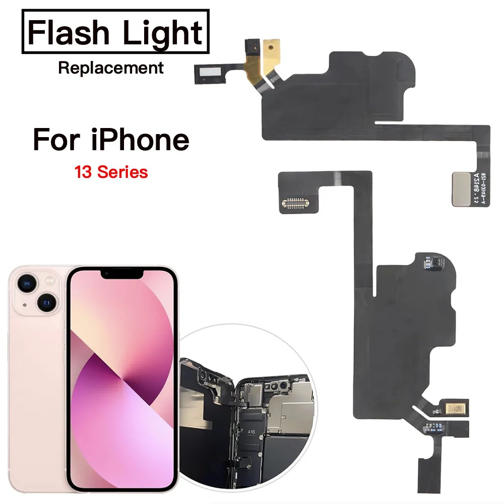 Proximity Light Sensor Ear Speaker Earpiece Flex Cable For iPhone 13 13Mini 13 Pro Max With Microphone Module Replacement