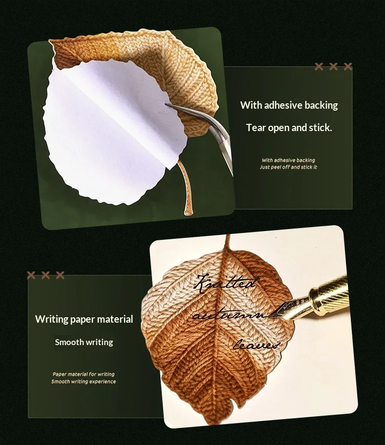 JIANWU Vintage Autumn Leaves Maple Leaf Landscape Material Collage Scrapbooking PET Sticker Creative DIY Journal Stationery