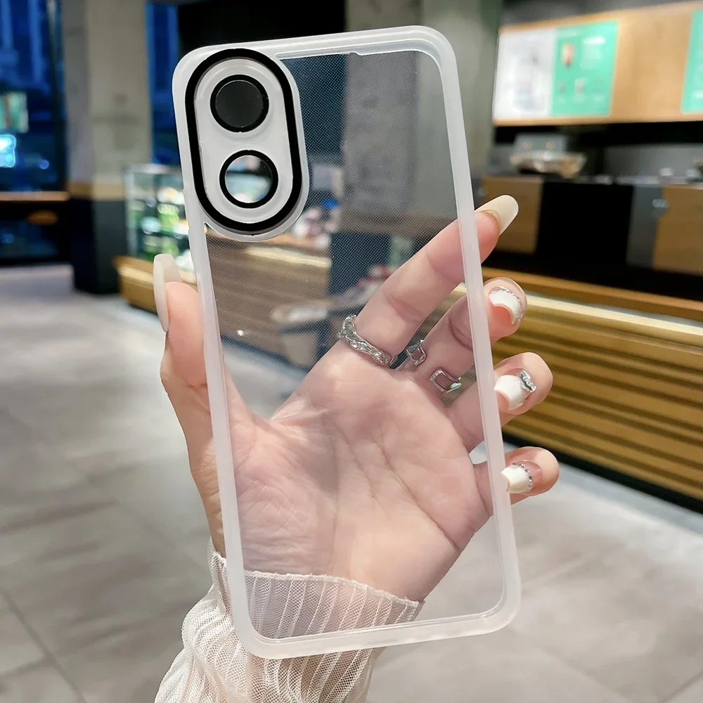 With Camera Protector Transparent TUP Soft Case For OPPO Reno 11 Pro F 10 8T Pro Plus A79 A59 A98 A38 A78 A77 A57 A16 A17 4G 5G