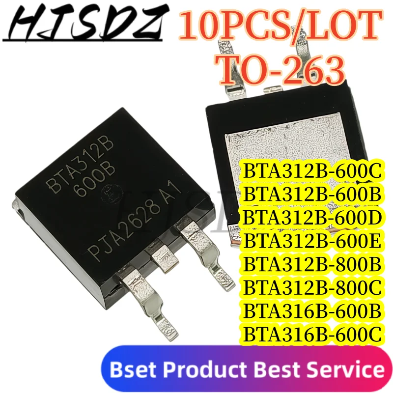 10PCS/LOT】Bidirectional Triac BTA312B-600C/600B BTA312B-600D BTA312B-600E BTA312B-800B BTA312B-800C/800E BTA316B-600B/600C