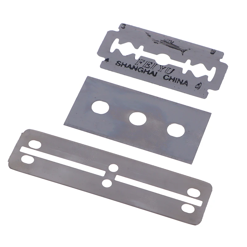 โลหะเปลี่ยนใบมีดกําจัดสาหร่ายถังปลาน้ําพืชหญ้าทําความสะอาดเครื่องมือ Aquarium Algae Remover Scraper Blade