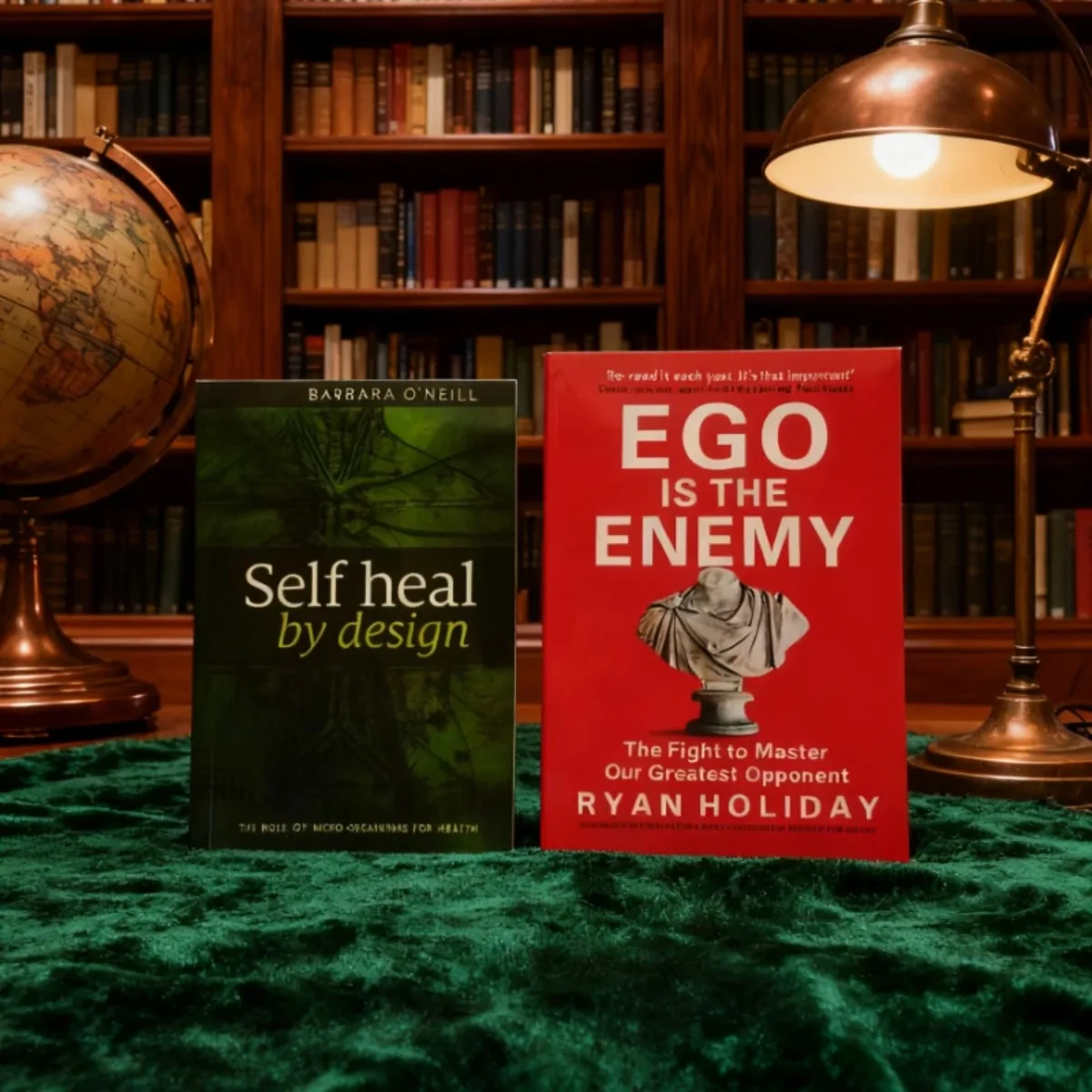 مجموعة كتبان - 《الشفاء الذاتي بالتصميم》+《Ego Is The Enemy》Dissolve Ego & Design Healing - الطريق إلى الطاقة والأصيلة بالجملة