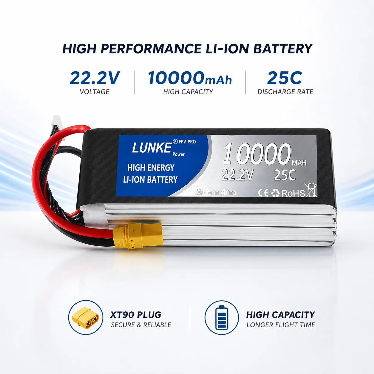 6S Lipo Battery 22.2V 5000Mah - Batterie Lipo 2S 3S 4s 5s