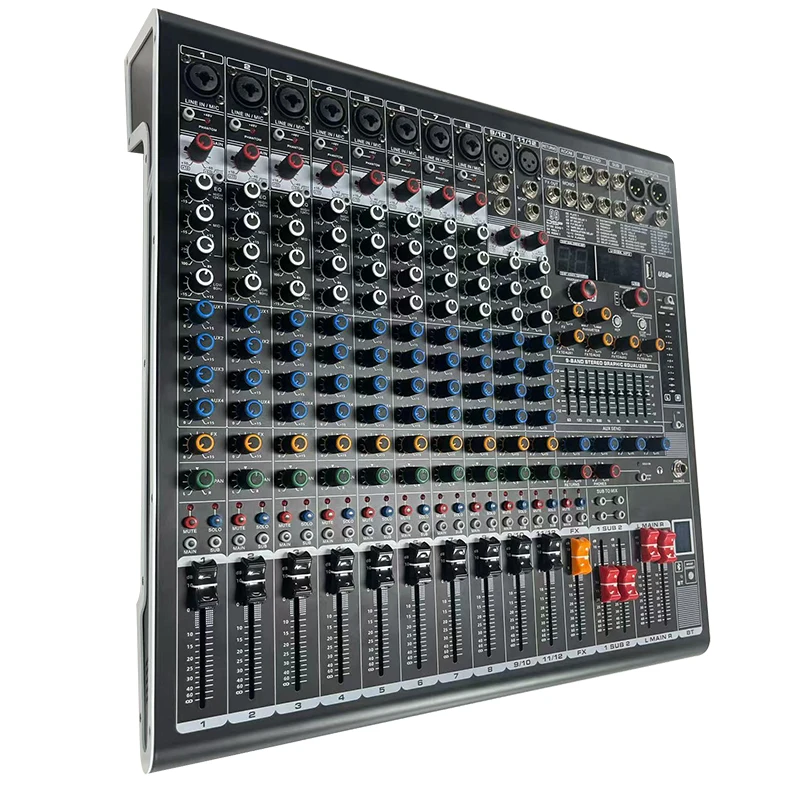 Professional 8 12 16 24 Channel Amplifier Karaoke Studio De Audio Profecional For  Dj Controller Audio Console Mixer