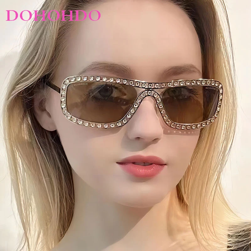 

Hip Hop Fashion Retro Luxury Rectangle Sunglasses For Women Men Modern Party Sun Glasses Punk Trending Shades UV400 Eyeglasses