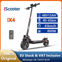iScooter iX4 EScooters 800W Motor 48V15Ah Battery Off-road Anti-Slip Design Electric Scooter 10-inch Tires City Fold eScooter