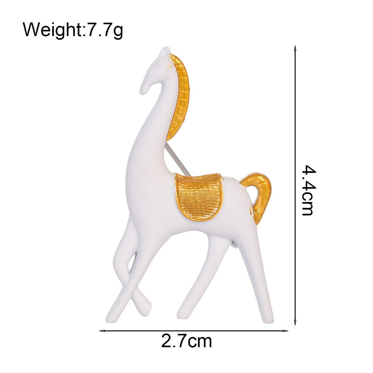 جديد الإبداعية الحيوان الحصان بروش شخصية الموضة المهر دبوس الرجال والنساء اكسسوارات هدية العيد