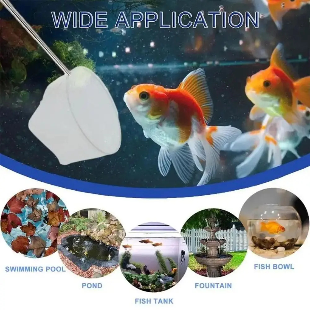 

New Stainless Steel Fishing Landing Net Resistant Rustproof Corrosion Fishing Net Retractable Aquarium Accessories Fish Shrimp