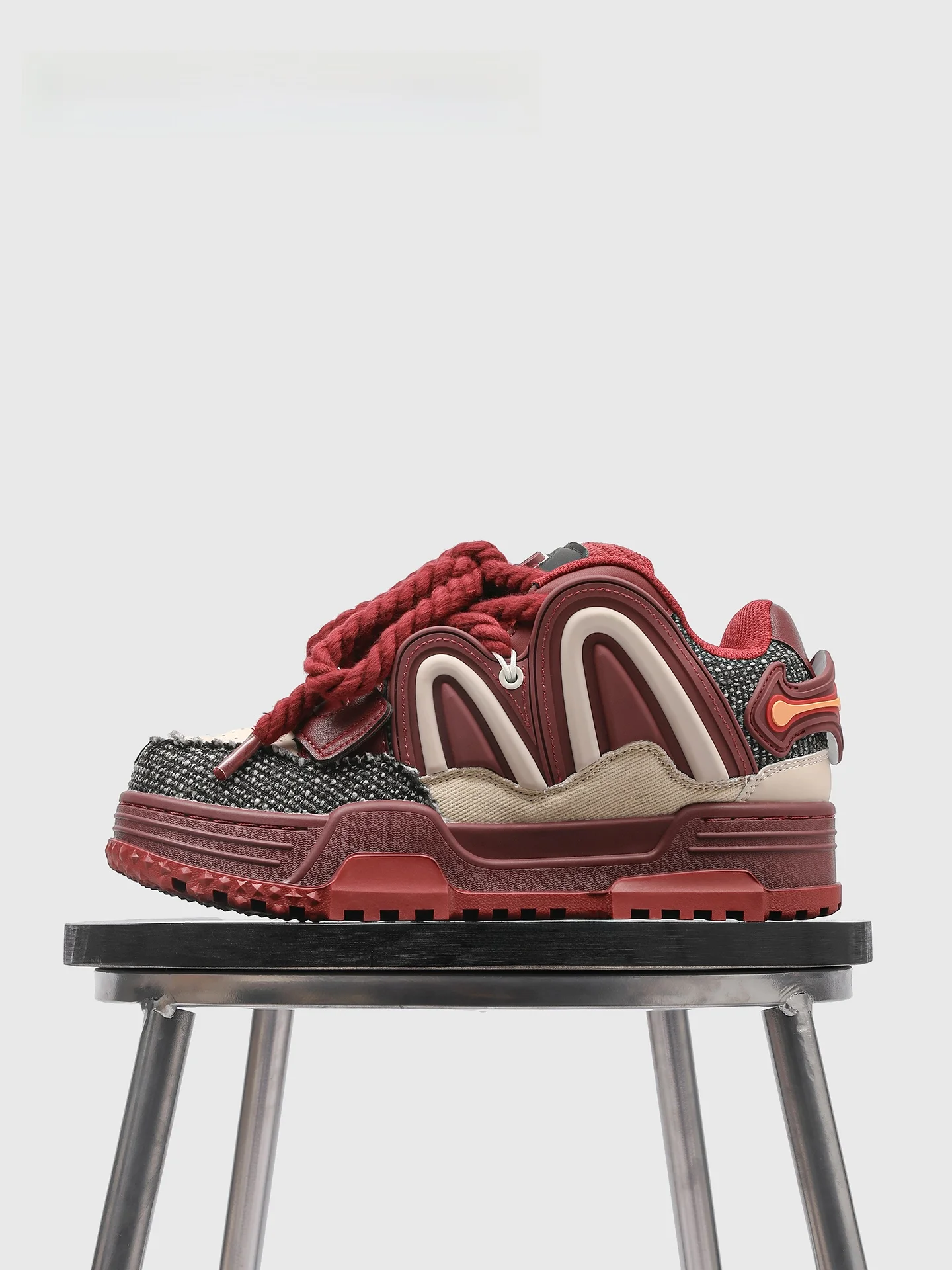 

QianDa Мужские Thi Bot Heightening Red Board oes Повседневный оригинальный дизайн Удобная дышащая тканевая подкладка на резиновой подошве