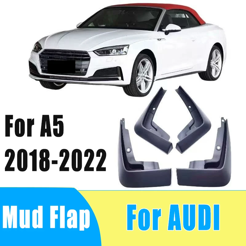 

4pcs Automotive Tire Mudguard Waterproof Prevent Mud Splashing Car Mud Flap Fender Trim Accessories For Audi A5 2018-2022 2021