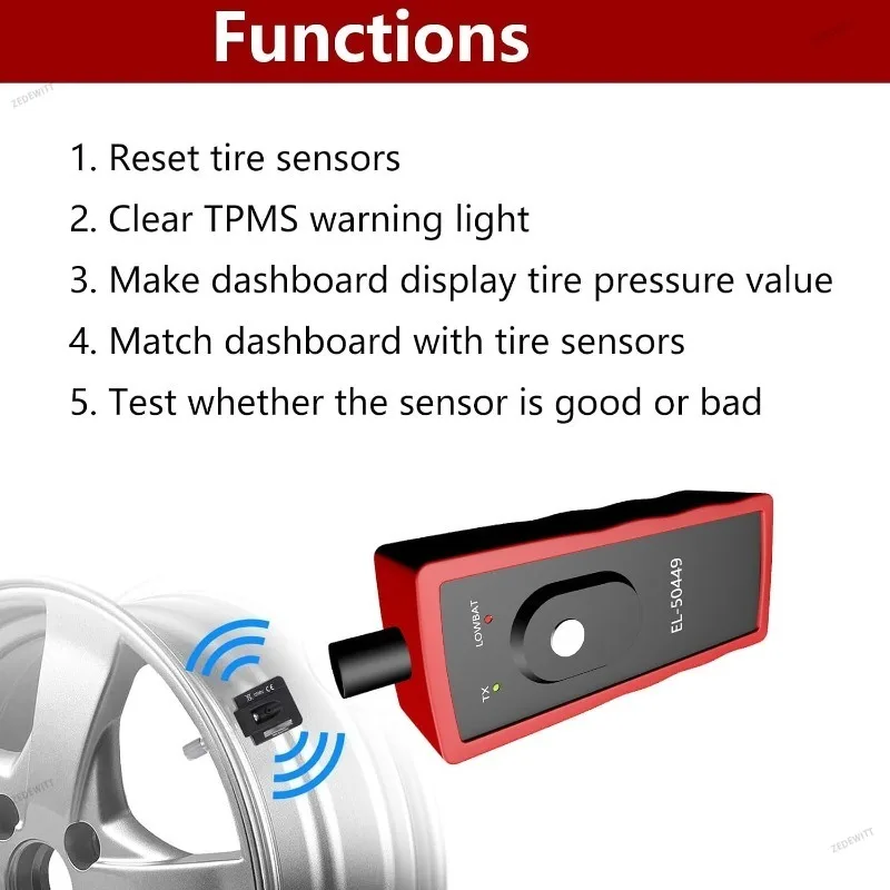 High Accuracy OBD2 Car TPMS Tire Pressure Reset Tool OEC T5 EL50449 For Ford Tire Pressure Monitor Sensor Activation Tool - view 3