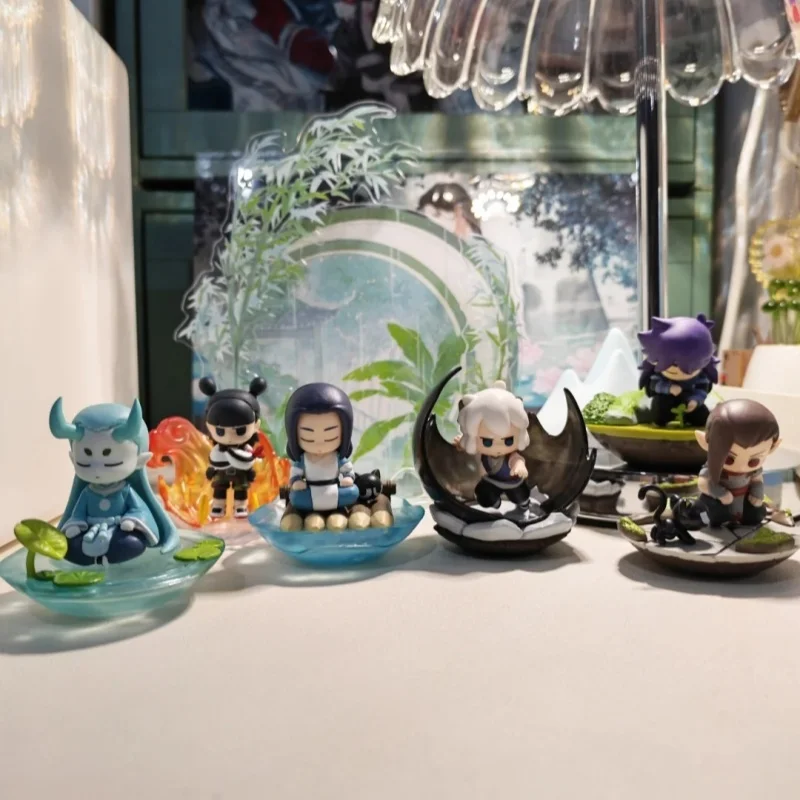 

Аутентичная серия Re-Ment The Legend Of Luo Xiaohei, слепая коробка, террариум, миниатюрная коробка для сцен, украшение для яиц, подарок на день рождения, игрушки