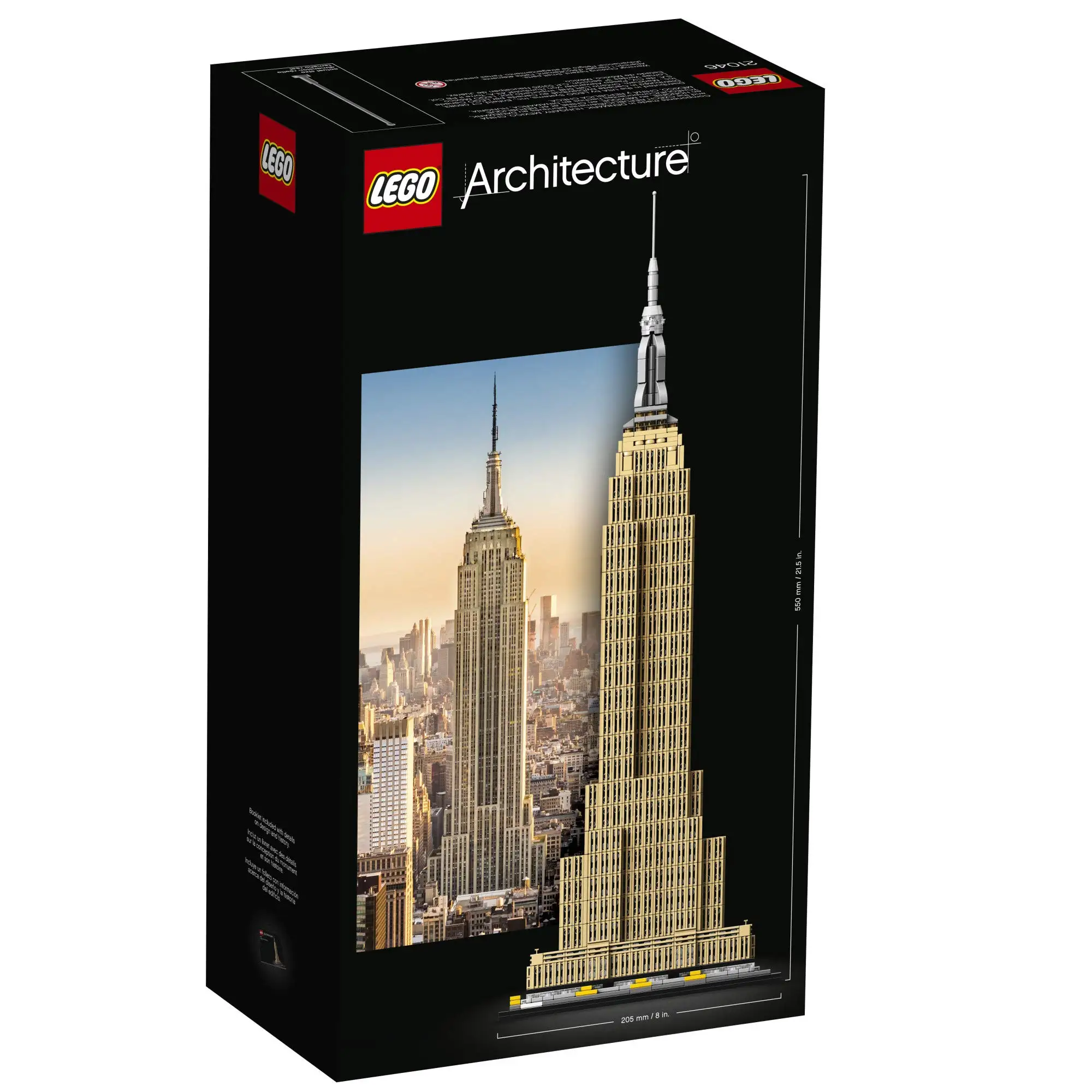 LEGO & Architecture Empire State Building 21046 New York City Skyline Build It Yourself Model Skyscraper Toys Gift (1767 Pieces)