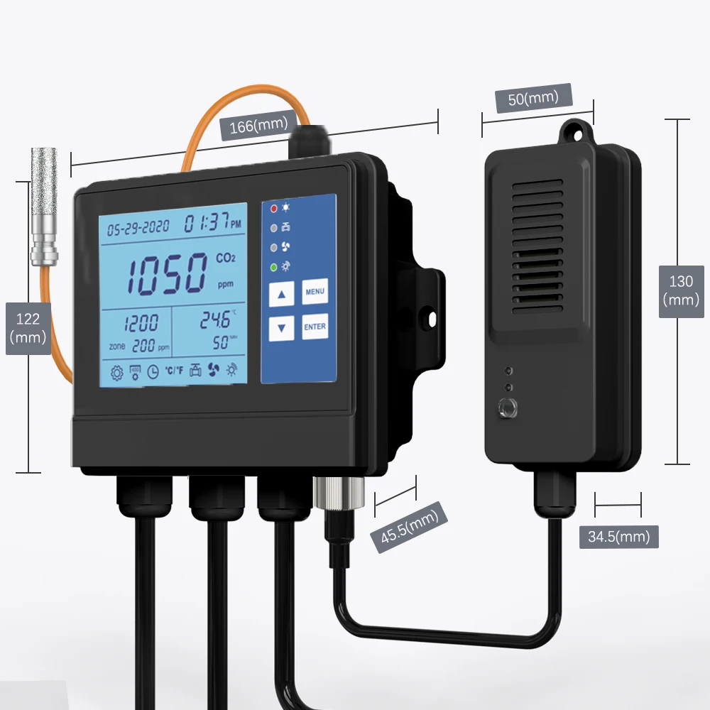 Vegetable cultivation climate controller temperature humidity and co2 controller for mushroom growing ventilation