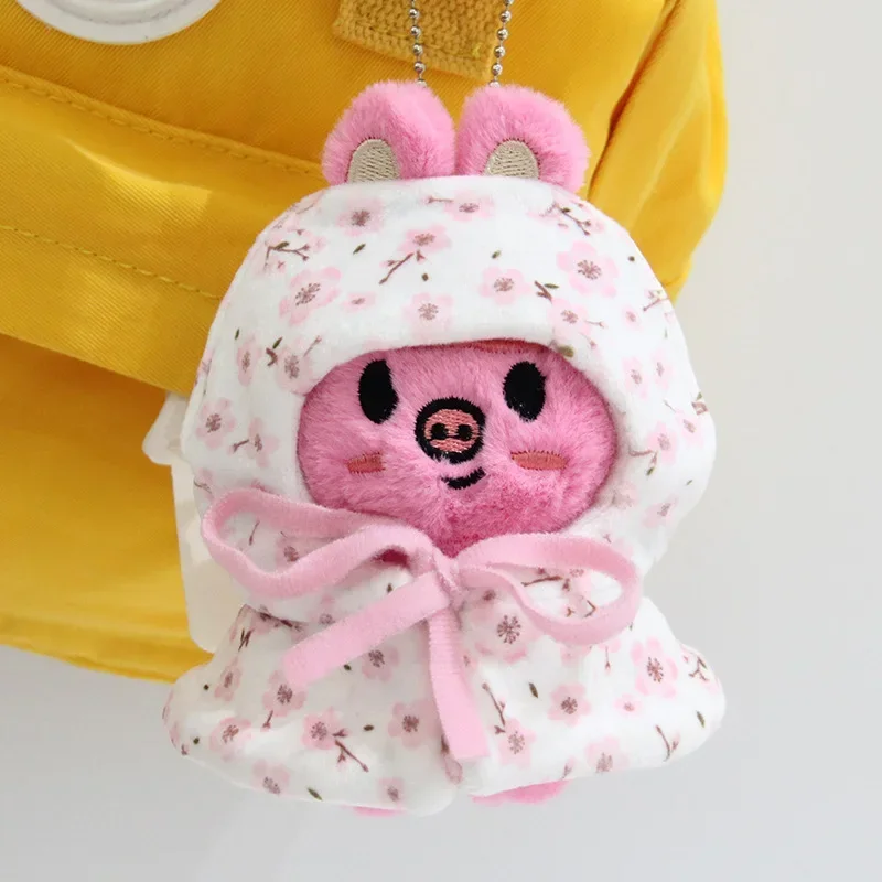 Neues Skzoo Niedliches Spielzeugset im Sakura-Thema mit Umhang, Schal, Verkleidungsfigur, Tasche, Schlüsselanhänger, Dekorativer Kawaii Plüschpuppen-Zubehör-Geschenk – Detail 28