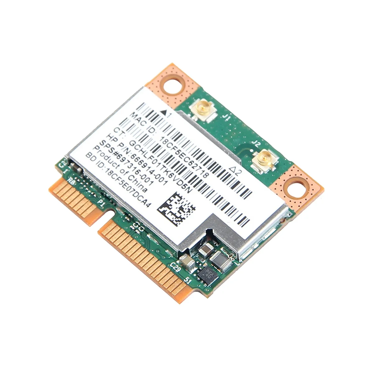 AT87-BCM 943228 HMB WiFi カード ネットワーク カード デュアル バンド 300Mbps Bluetooth4.0 802.11A/B/G/N ミニ PCI-E ラップトップ WLAN アダプター