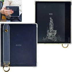 GAUGGER Hand-held Clear Case for Onyx BOOX Tablet Go Color 7 Lightweight Scratch-Proof Portable Buckle Silicone Cove