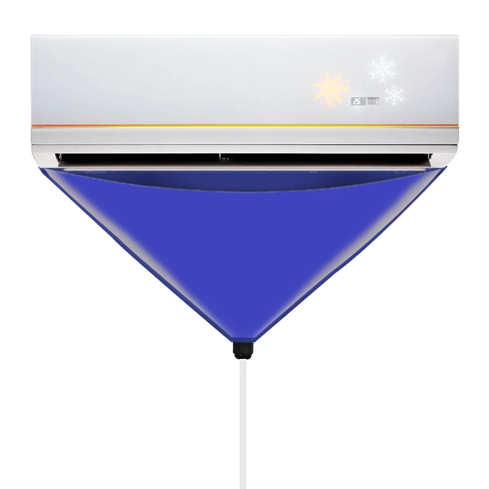 Air Conditioning Cleaning Cover Bag PVC with Water Pipe for Air Conditioner Cleaner 1-1.5P Split Hanging Air Conditioner