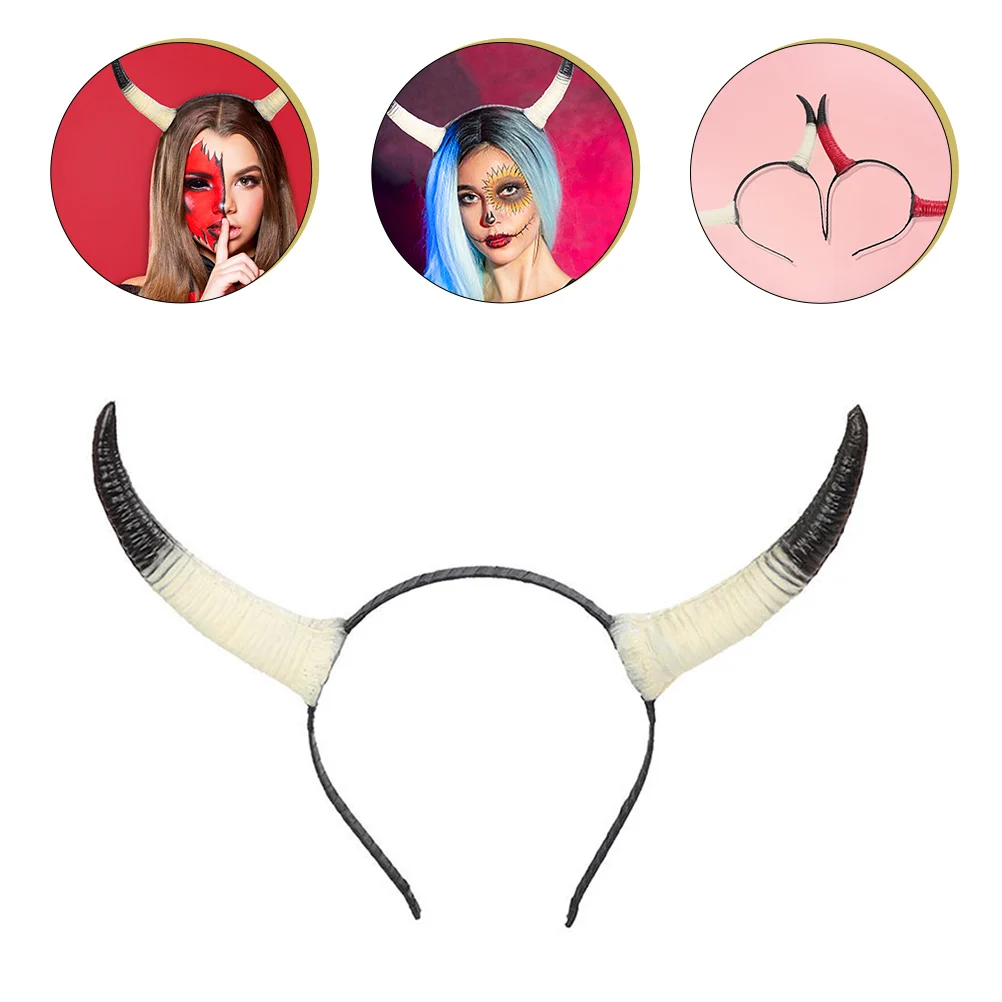 Diademas de cuerno gótico, accesorios de Cosplay, diadema de cuernos para Halloween, accesorios de disfraz