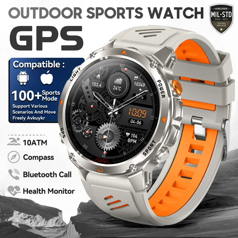 T-Rex 3 Pro Militaire kwaliteit AGPS Smart Watch 10ATM Waterdicht Dual-band GNSS Kompas Hoogtemeter AMOLED Zwemmen Sport Smart Watch Heren