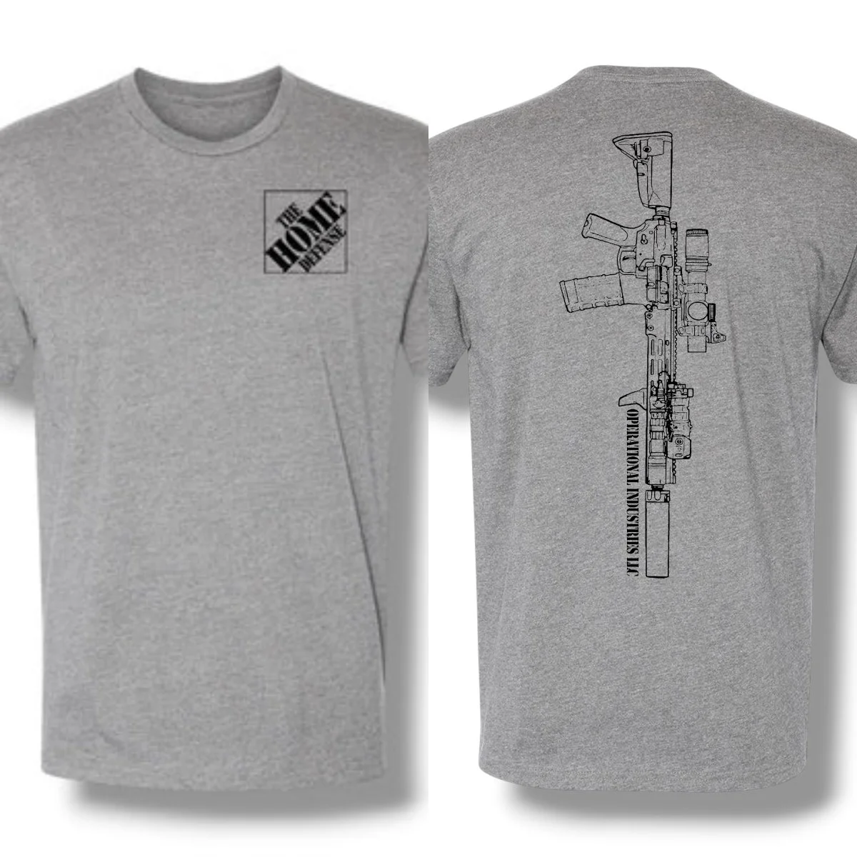 Home Defense T-Shirt Tactics Graphic Cotton Tees Printing High-end Luxury Unisex Style Both of Men and Women