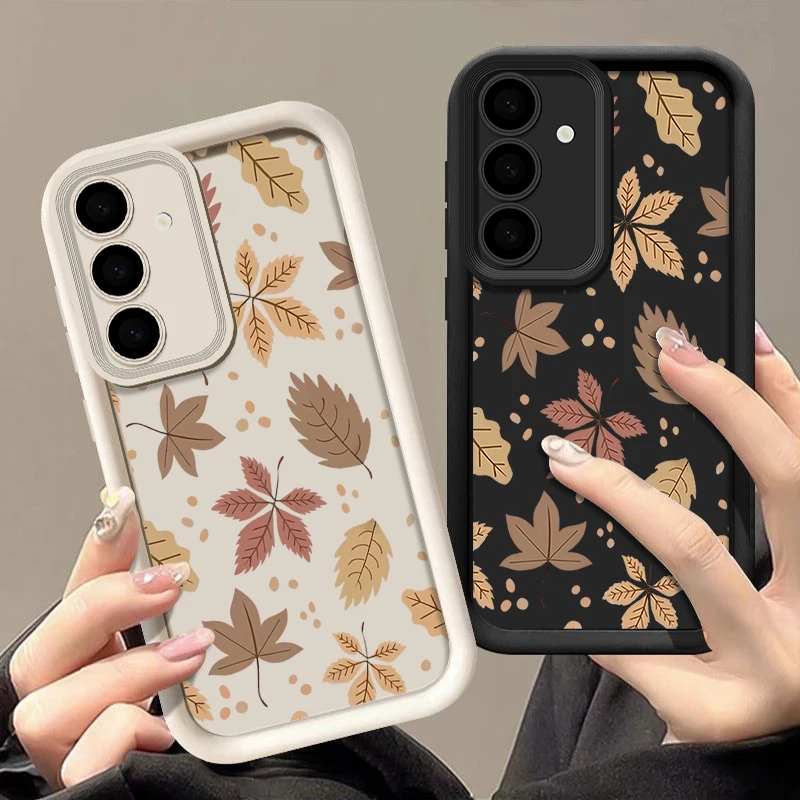 Maple Leaf Handyhülle für Samsung Galaxy S25 Edge S24 S23 S22 Ultra Plus S25 S24 FE A17 A56 A36 A16 A55 A15 A54 Silikonhülle