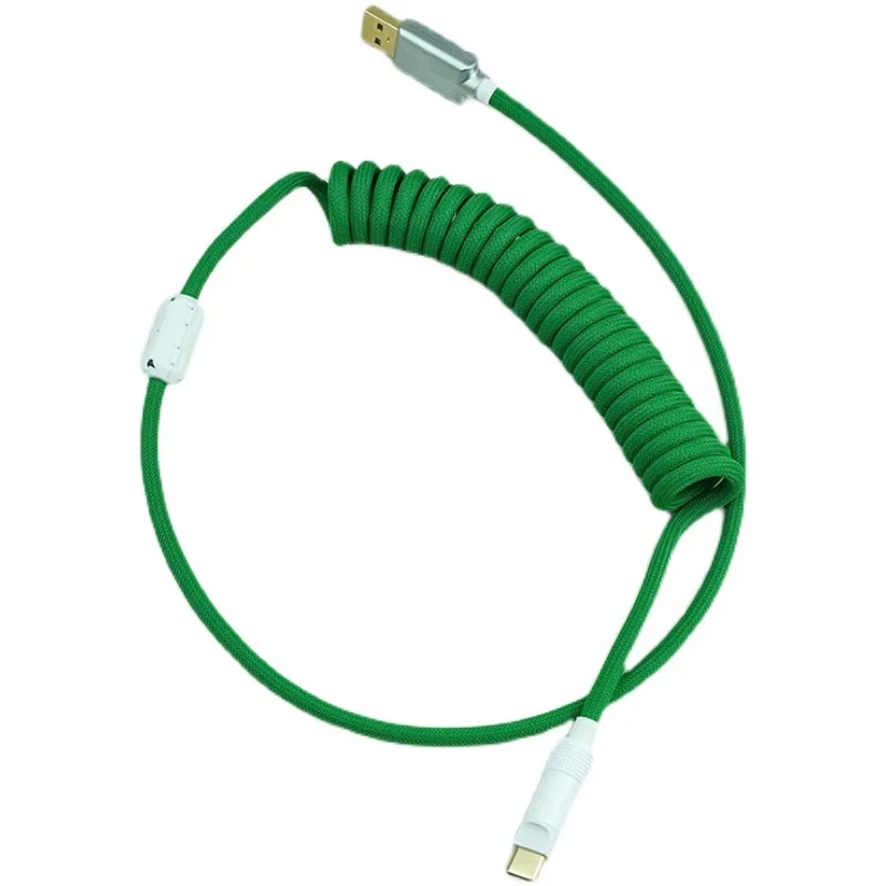 

Customized data cable Mechanical keyboard cable Braided large helix