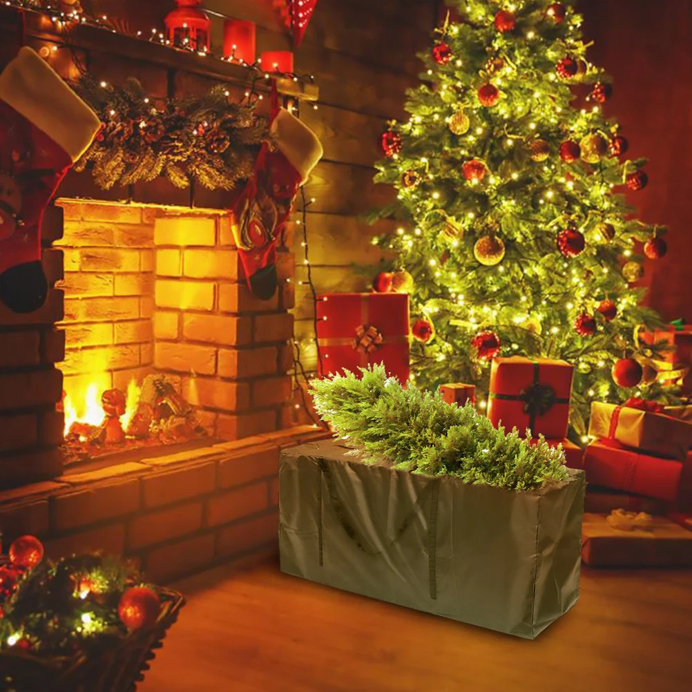 

Super Large Capacity Oxford Cloth Christmas Tree Storage Bag Dustproof Sunblock Strap Handle Holiday Gift Container