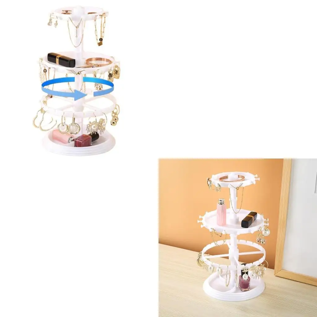 Unique Jewelry Holder Creative Rotating Necklaces Rack Jewelry Display Shelf Jewellery Exhibition Rack for Women