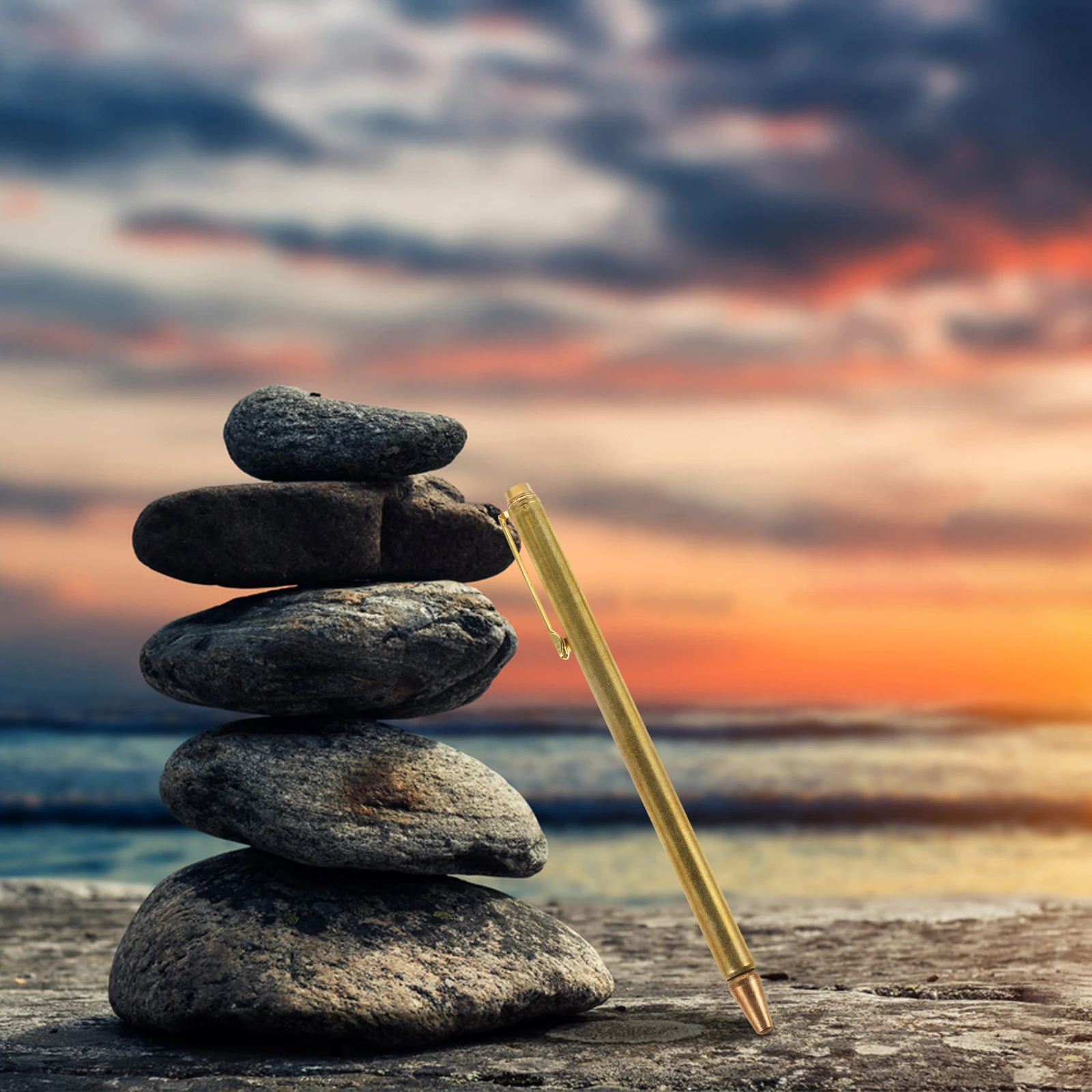 

2Pcs Retractable Copper Dowsing Rods Portable Pen Shape Ghost Hunting Water Divining Spiritual Gold Treasure Buried