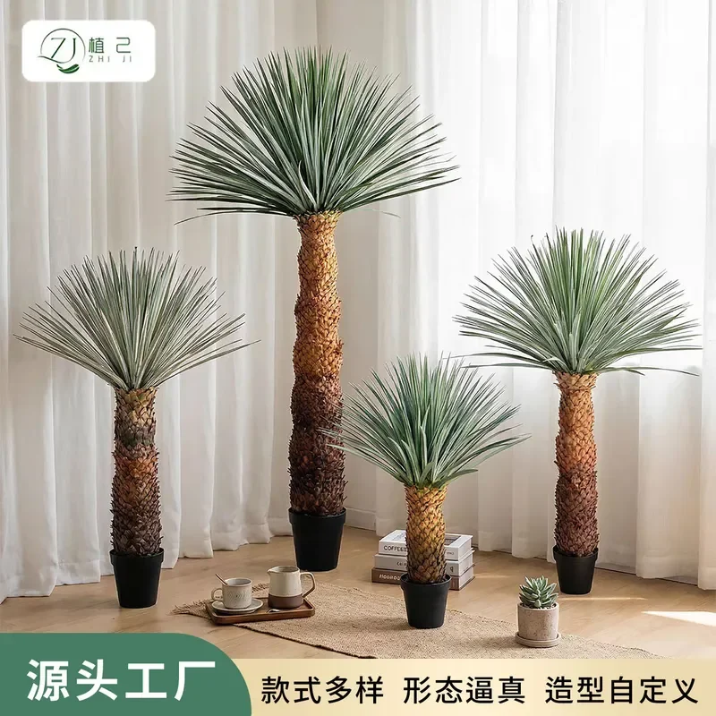 Simulation Green Plant Pineapple Head Scarecrow Soft Glue Indoor Potted Plant Home Living Room Decoration Photography Props